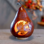 Maple Leaf Silhouette Gourd Design by Meadowbrooke Gourds
