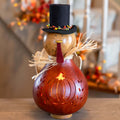 Theodore Large Lit Turkey Gourd at Meadowbrooke Gourds. 