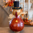 Theodore Large Lit Turkey Gourd at Meadowbrooke Gourds. 