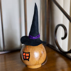 Witch Cottage Gourd Side View at Meadowbrooke Gourds. 