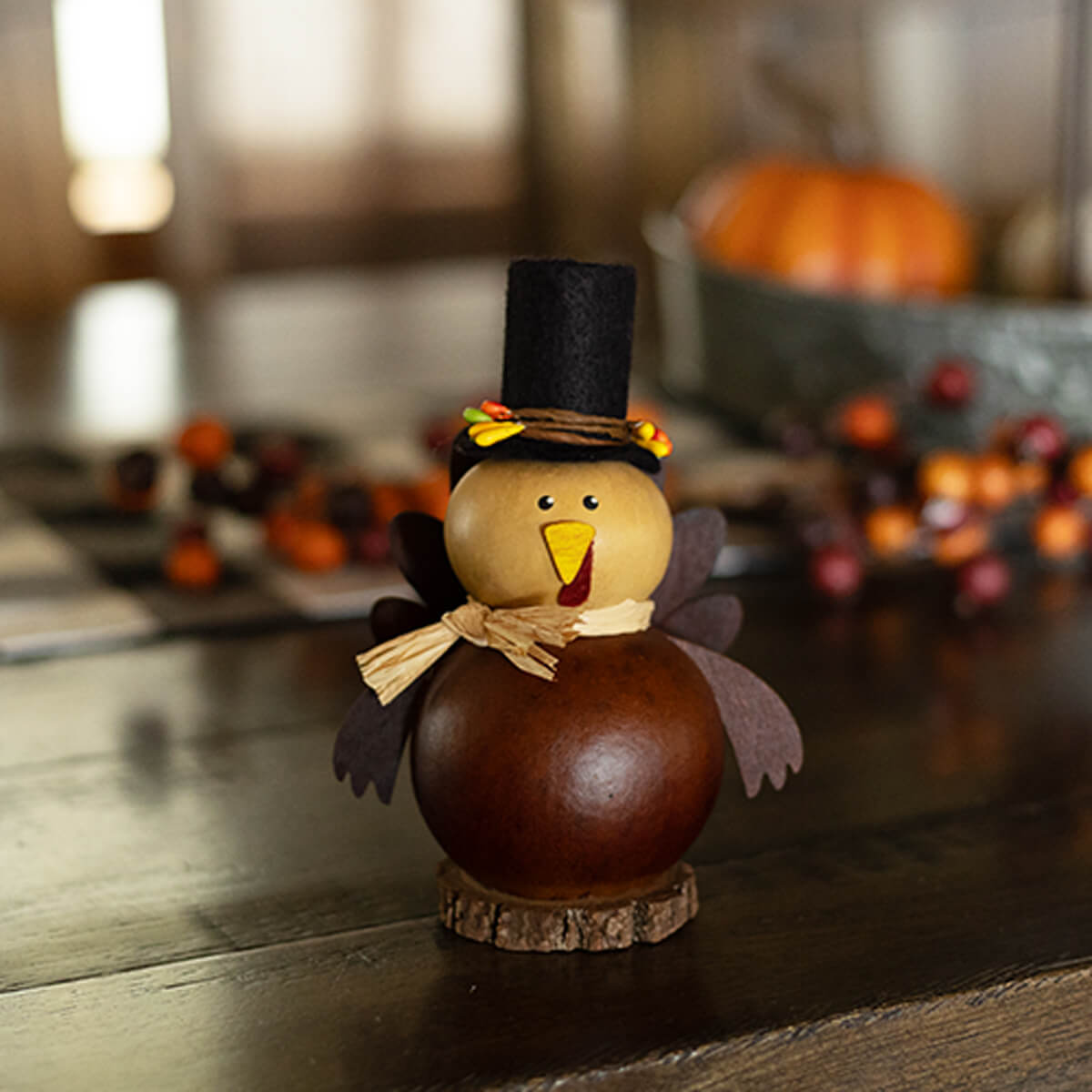 Westley Tiny Gourd Turkey at Meadowbrooke Gourds. 