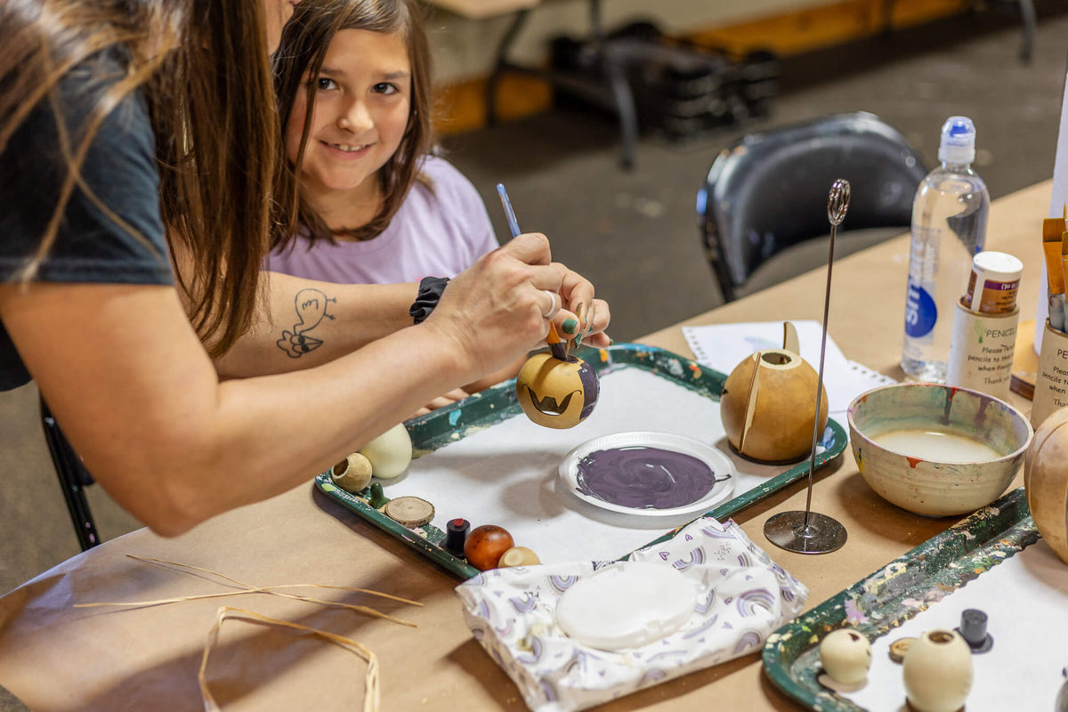 Painting at Meadowbrooek Gourds Fall Create Your Own Event. 