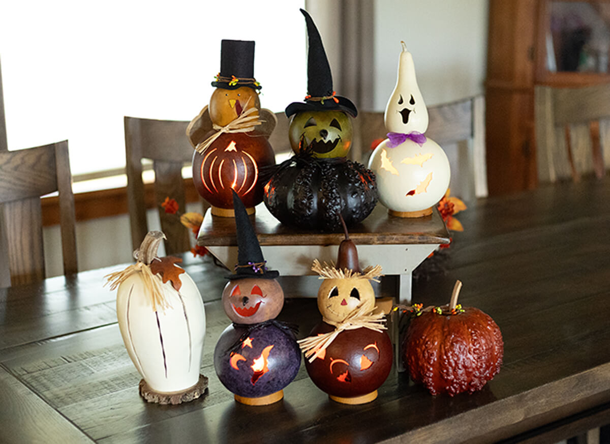 Fall Create Your Own Medium Size Craft Projects at Meadowbrooke Gourds. 