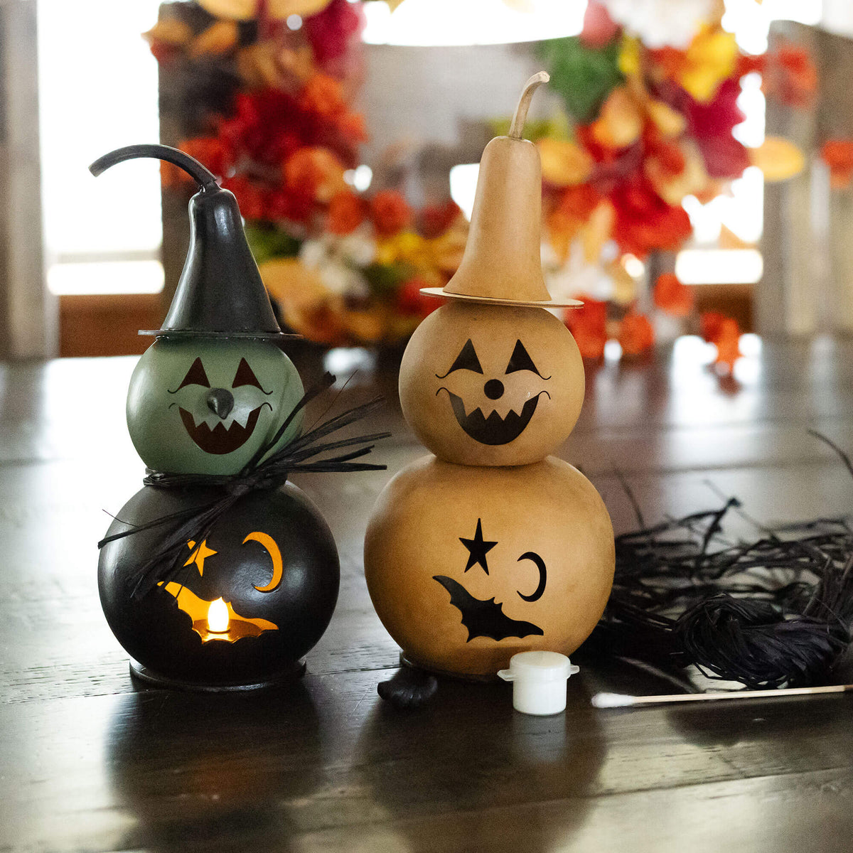 Fiona Witch Craft Kit Gourd at Meadowbrooke Gourds. 