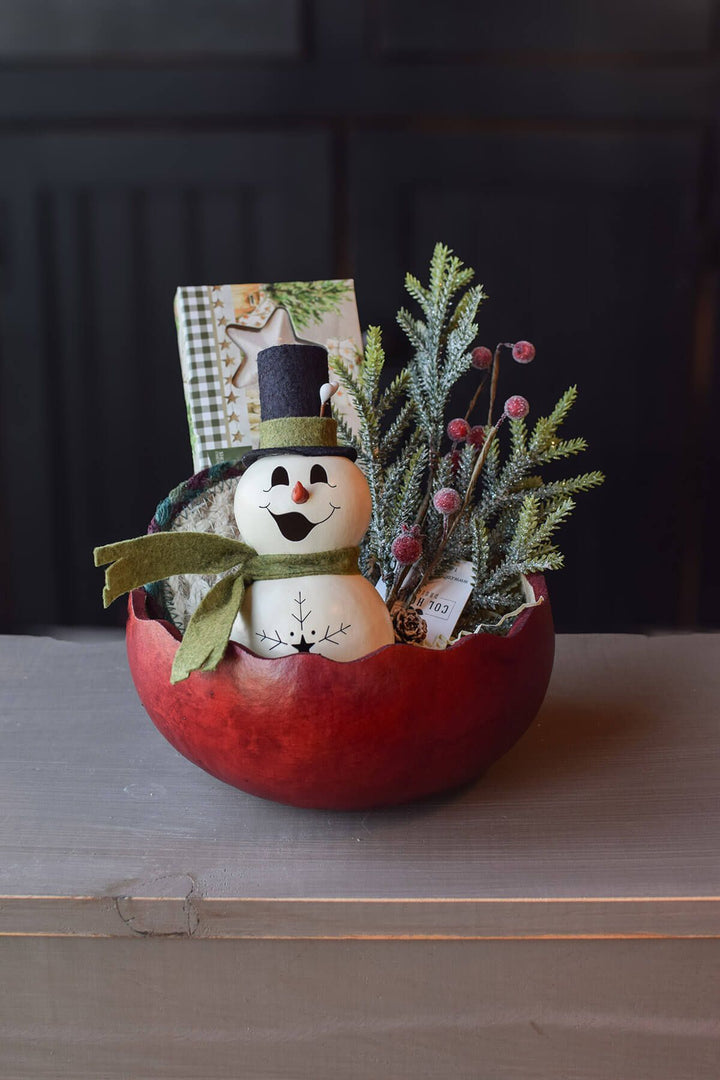 Meadowbrooke Snowman Gift Basket