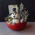 Meadowbrooke Snowman Gourd Gift Basket at Meaadowbrooke Gourds. 