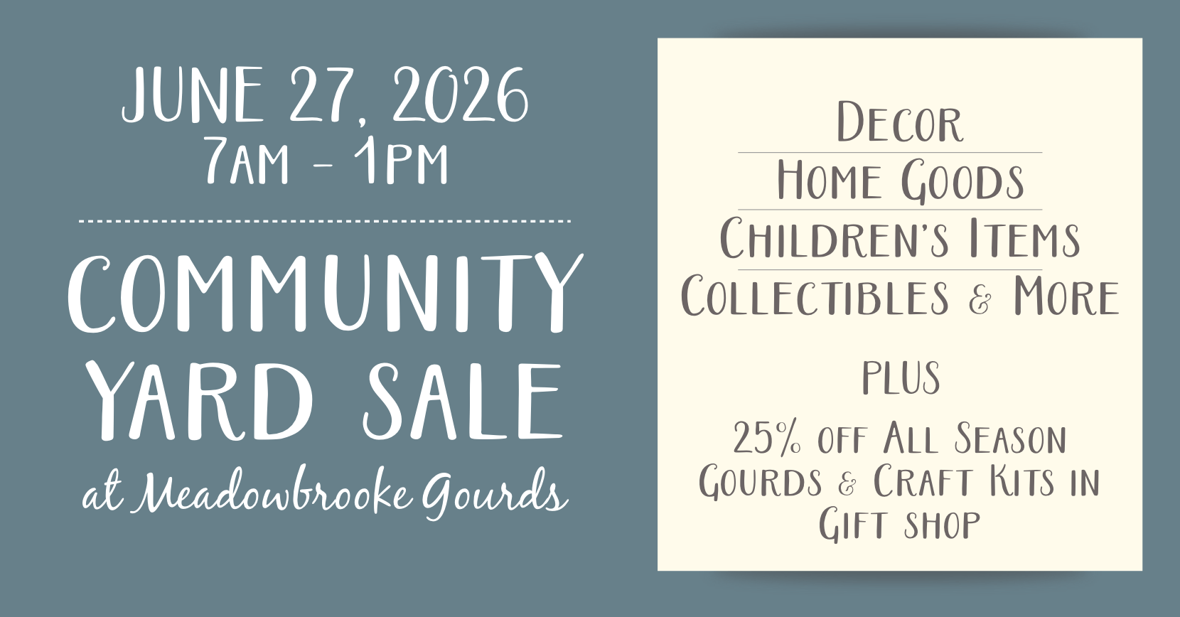 Community Yard Sale Registration