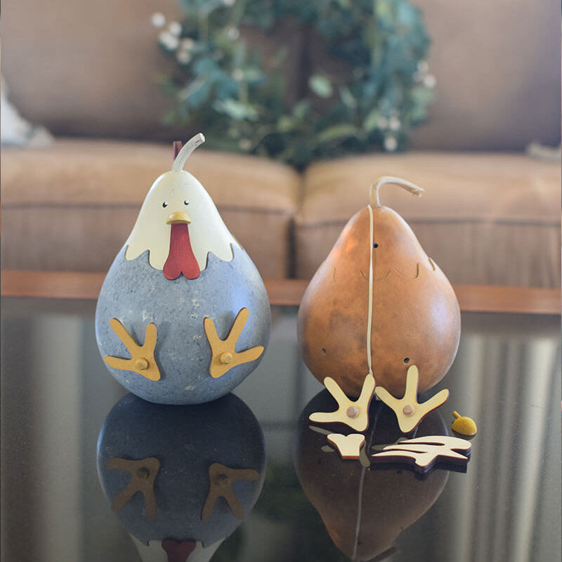Hattie the hen gourd craft kit at Meadowbrooke Gourds