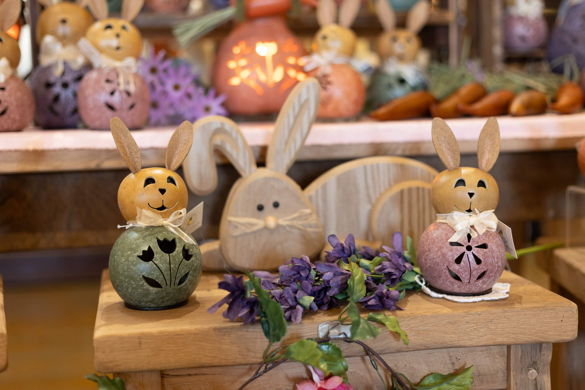 Willow the bunny gourds at Meadowbrooke Gourds