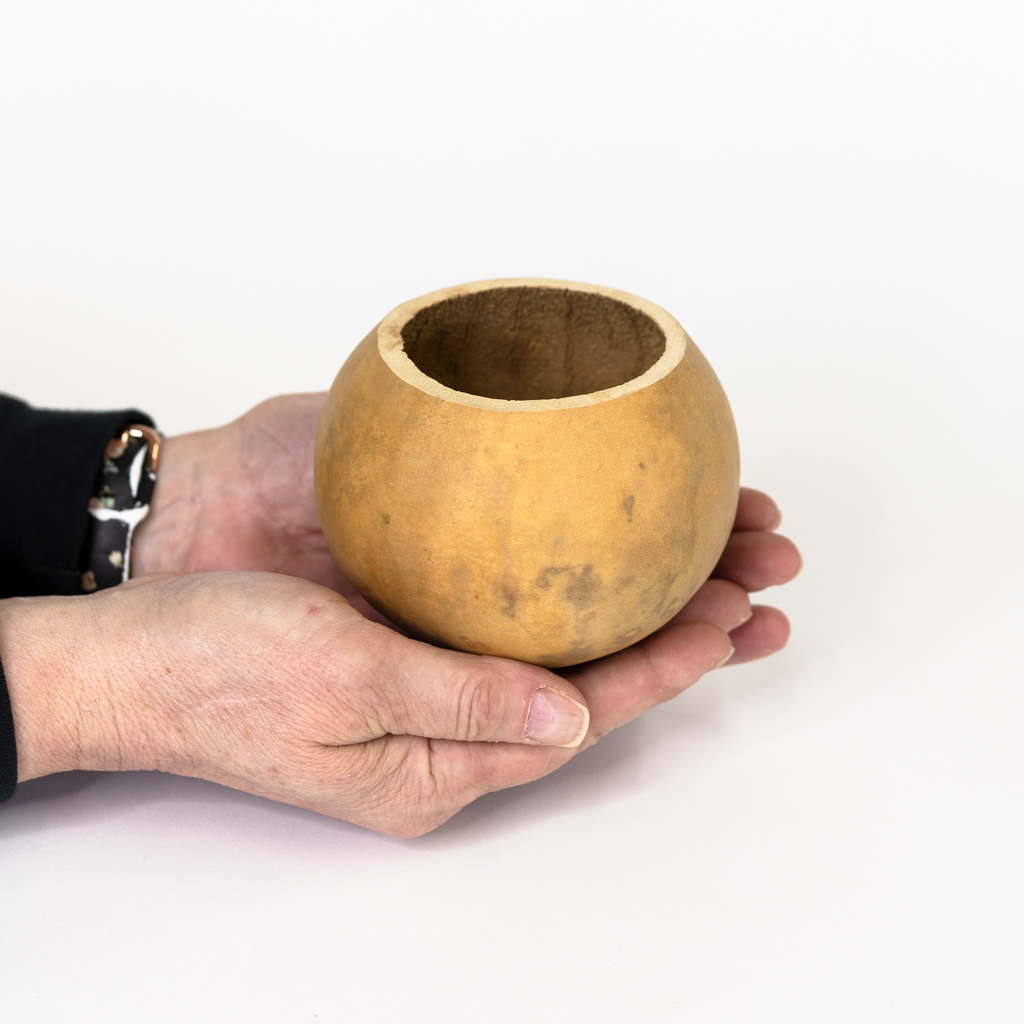 Dried 4" Straight Cut Gourd Bowl