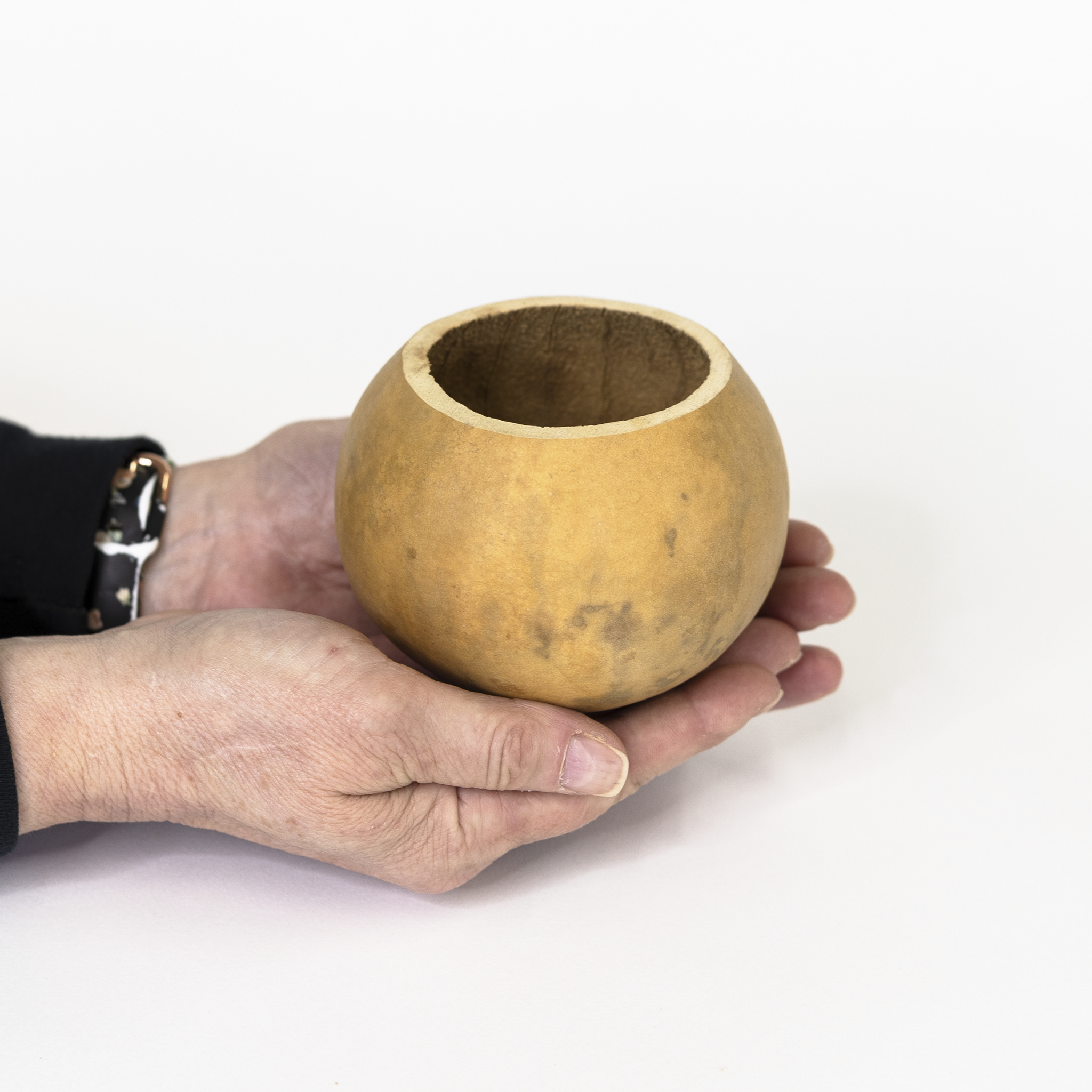 Dried 4" Straight Cut Gourd Bowl