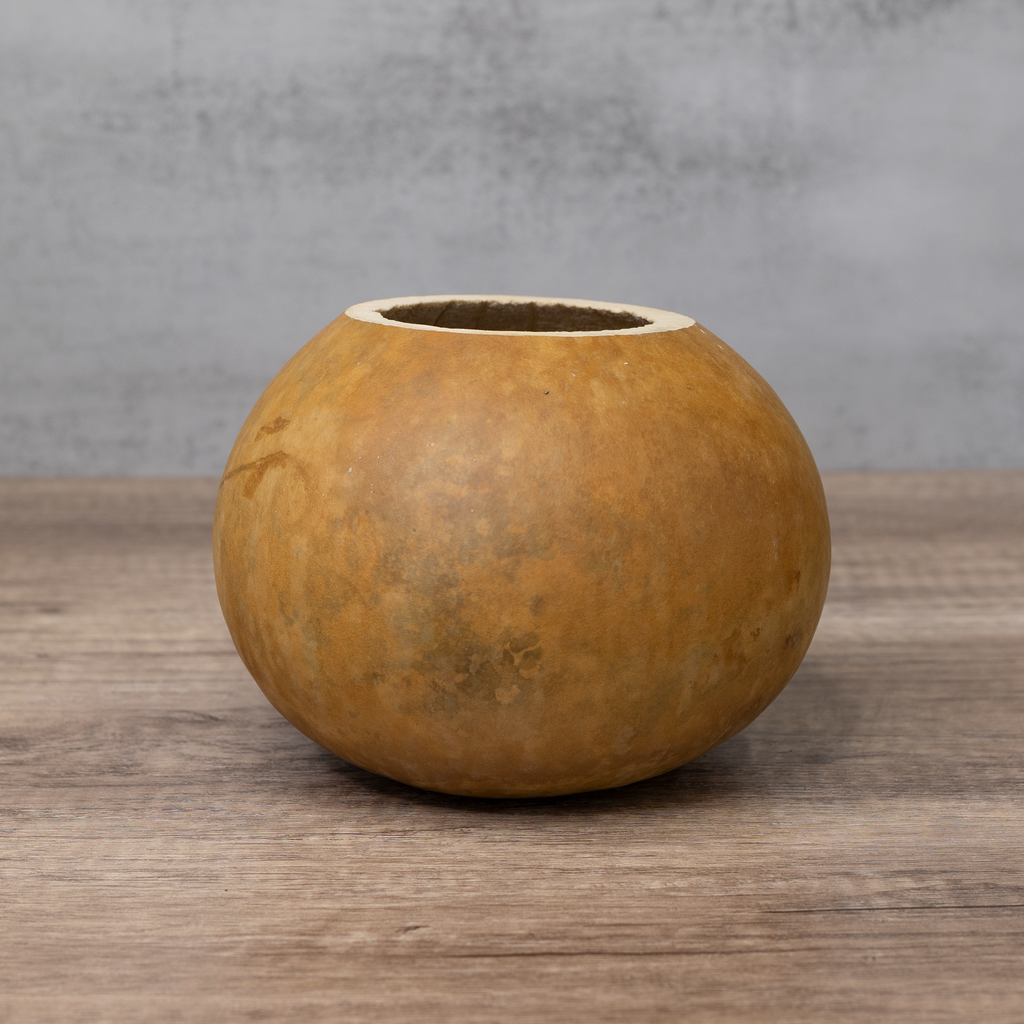 Dried 6" Straight Cut Gourd Bowl