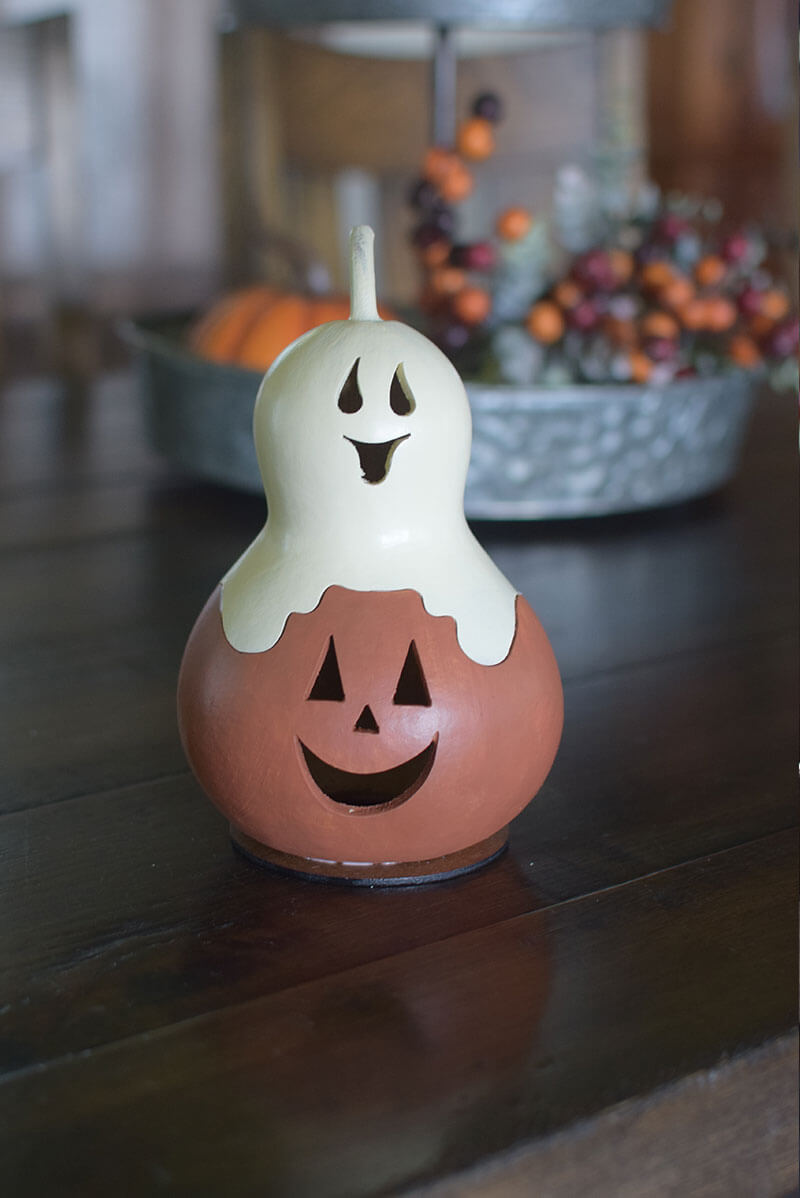 Finished Casper Jack craft kit at Meadowbrooke Gourds