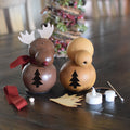 Moose Craft Kit Finished and Unfinished at Meadowbrooke Gourds. 