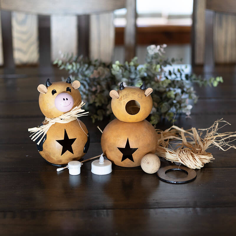 Cow Craft Kit at Meadowbrooke Gourds. 