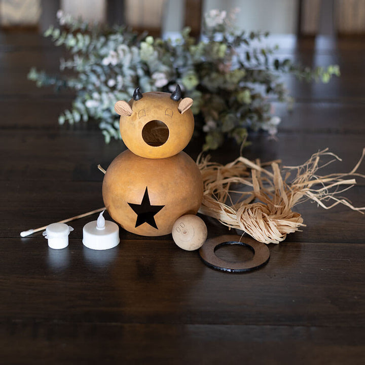 Cow Craft Kit at Meadowbrooke Gourds. 