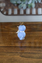 Little blue birdie gourd side view at Meadowbrooke Gourds
