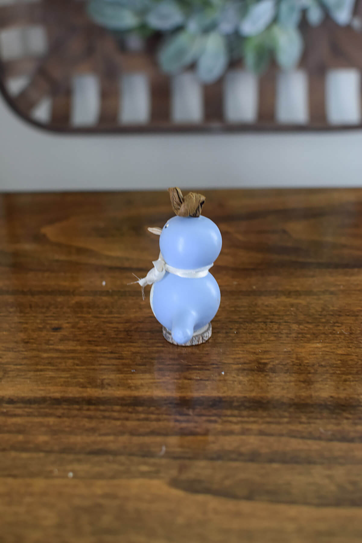 Little blue birdie gourd side view at Meadowbrooke Gourds