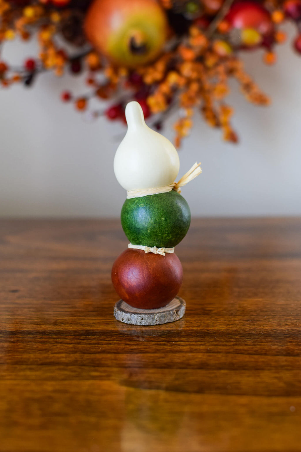 Lil Jack Stack Gourd - Side View at Meadowbrooke Gourds. 