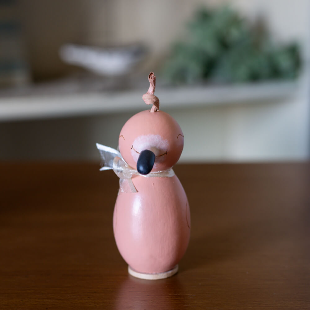 Flamingo Extra Tiny Gourd at Meadowbrooke Gourds. 