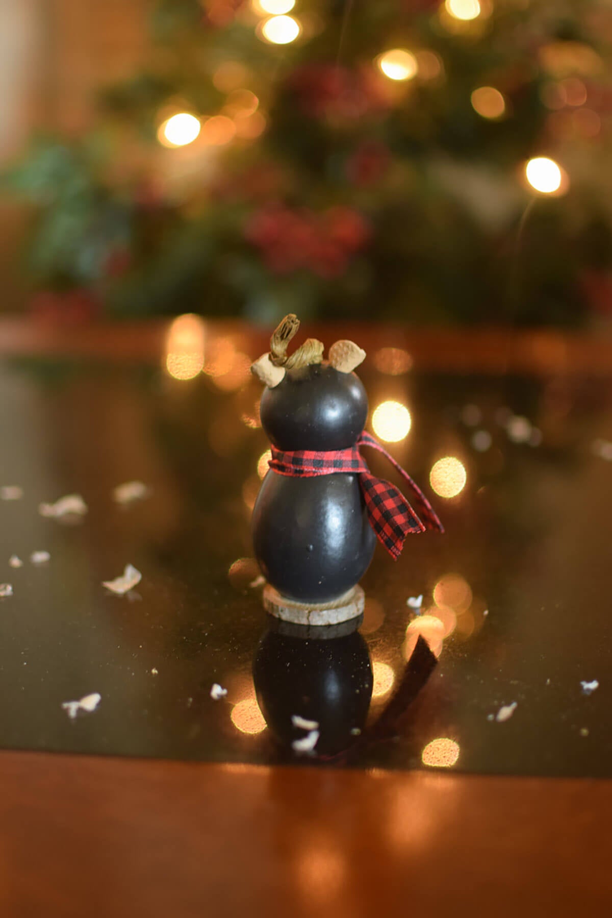 Lil Brooks Bear Back View at Meadowbrooke Gourds. 