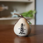 Tiny Light House Gourd at Meadowbrooke Gourds. 