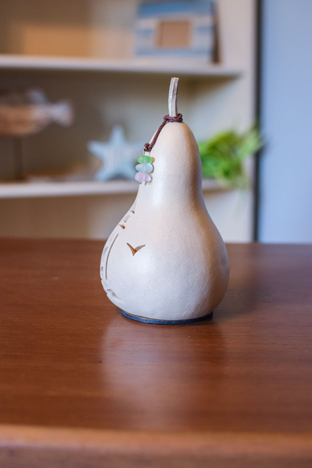 Lighthouse - Miniature Gourd Design by Meadowbrooke Gourds - Side View