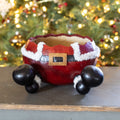 Santa Pants decorative gourd bowl for Christmas by Meadowbrooke Gourds