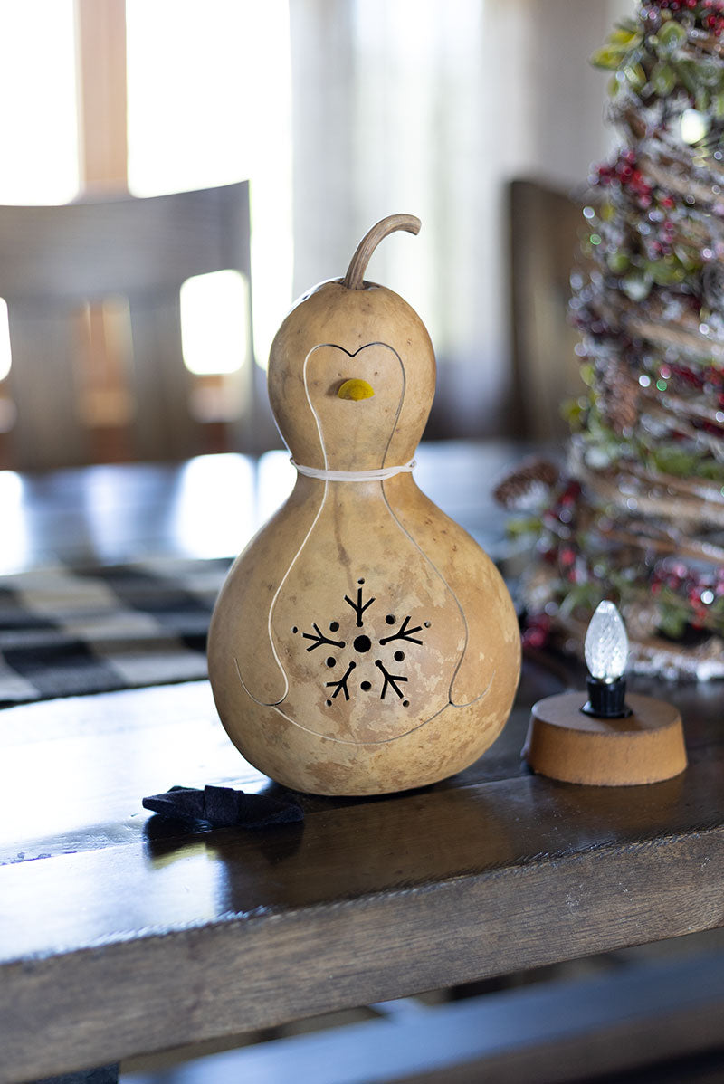 Penguin Gourd Craft Kit at Meadowbrooke Gourds. 