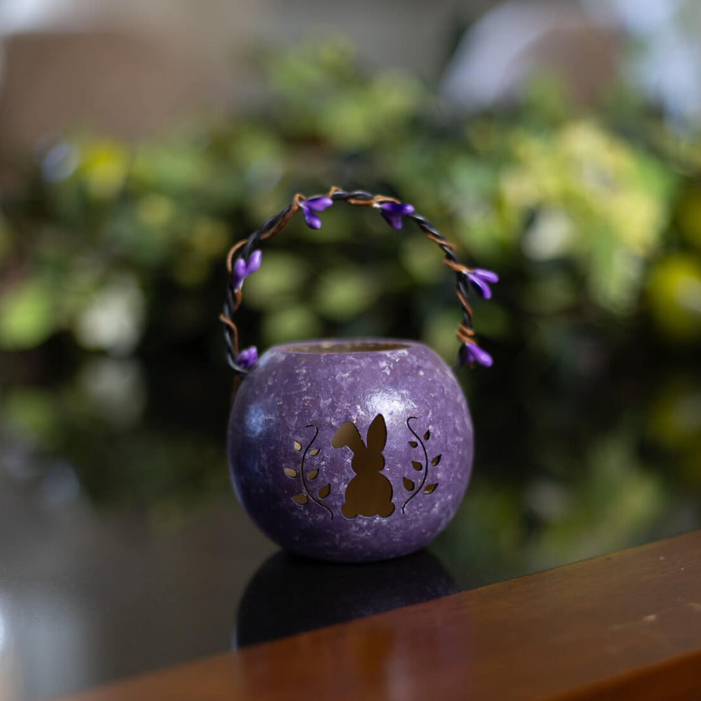Purple Spring Basket Gourd at Meadowbrooke Gourds. 