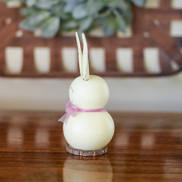 Tiny Poppy Gourd Bunny - Side View at Meadowbrooke Gourds. 