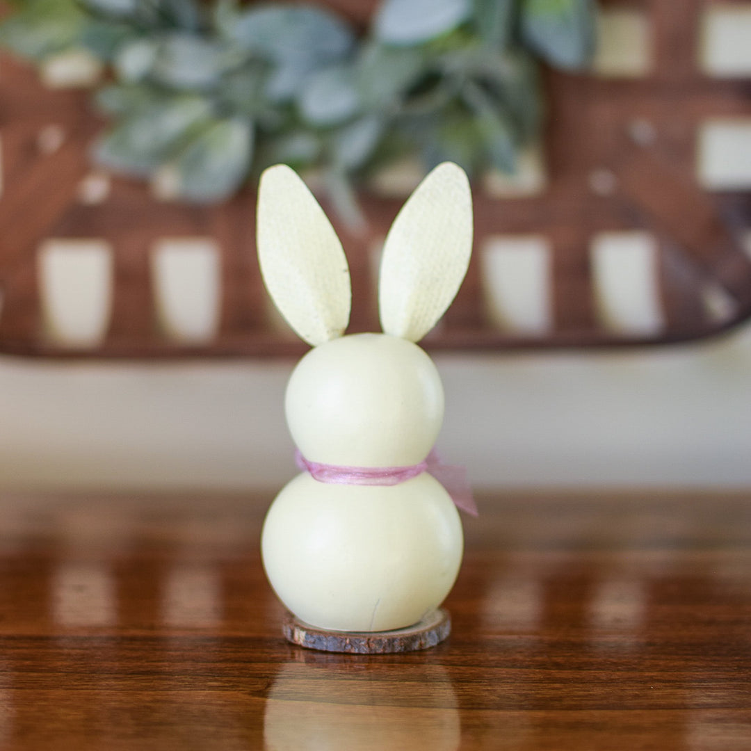 Tiny Poppy Gourd Bunny - Back View at Meadowbrooke Gourds. 