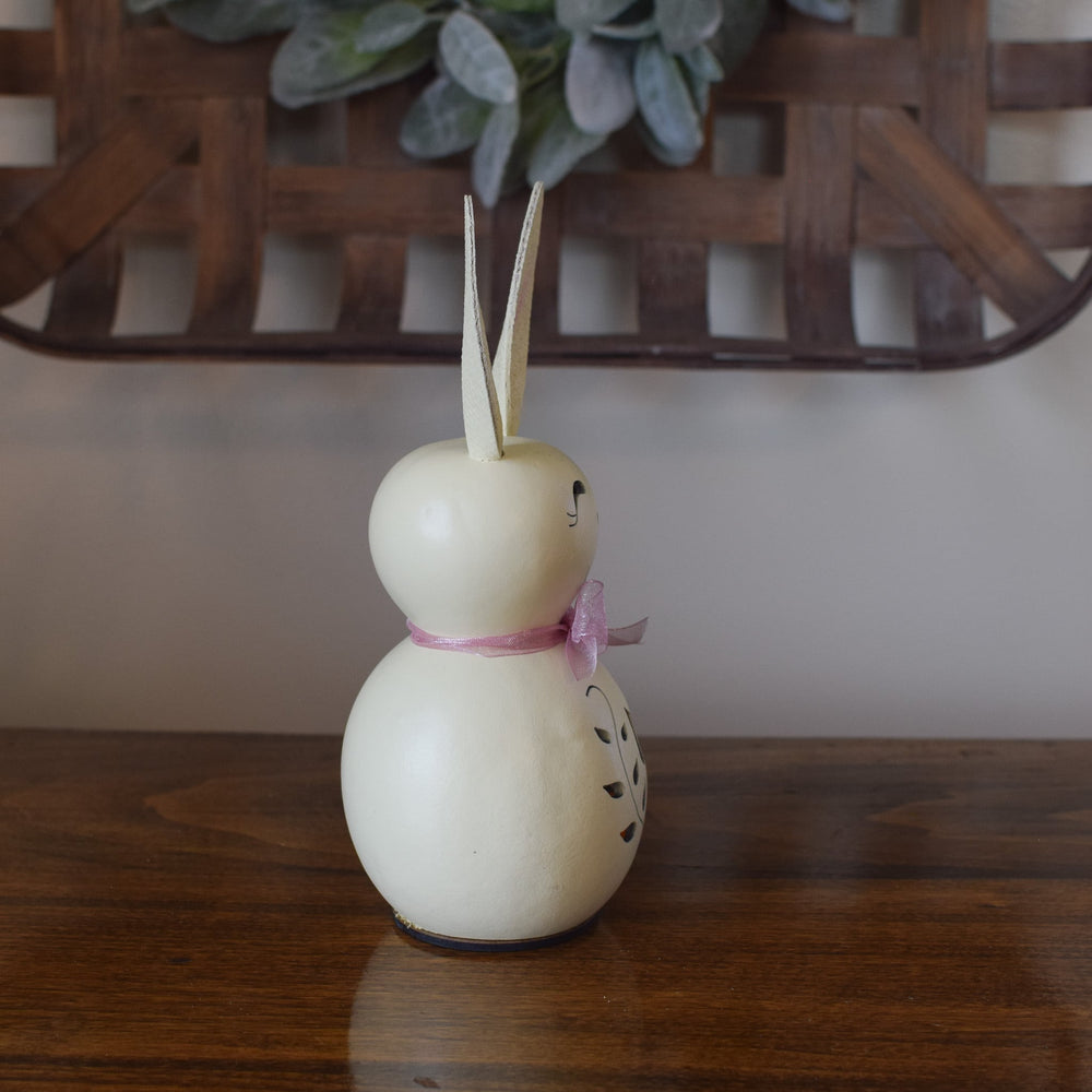 Poppy Miniature Gourd Bunny - Side View at Meadowbrooke Gourds. 