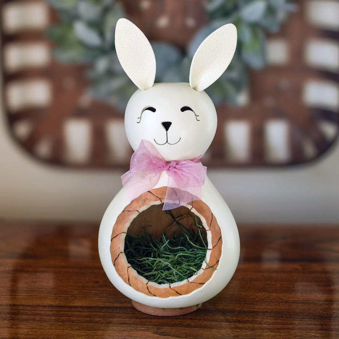 Poppy gourd candy dish at Meadowbrooke Gourds