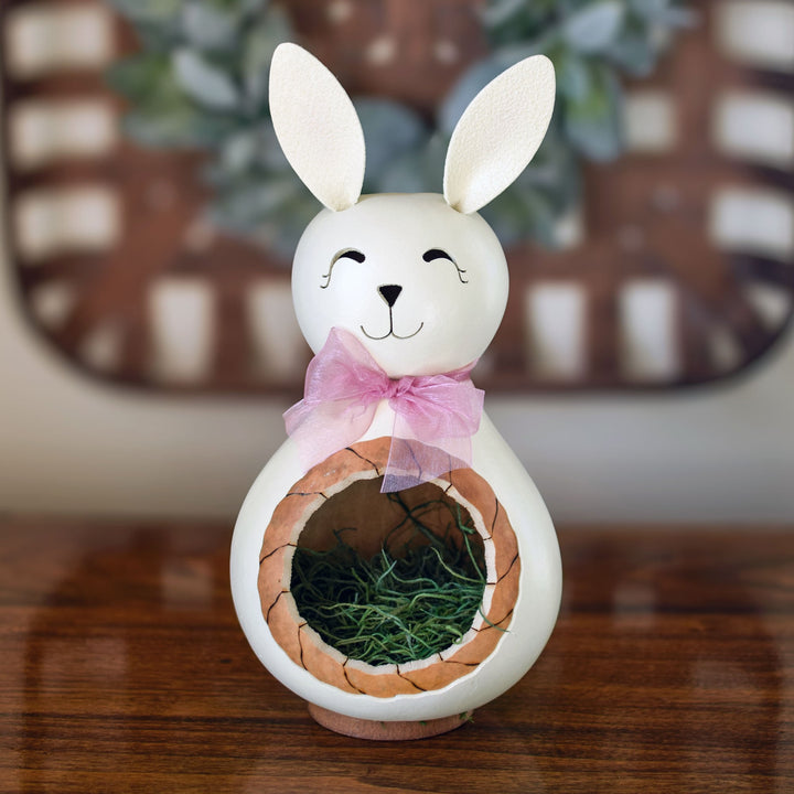 Poppy gourd candy dish at Meadowbrooke Gourds