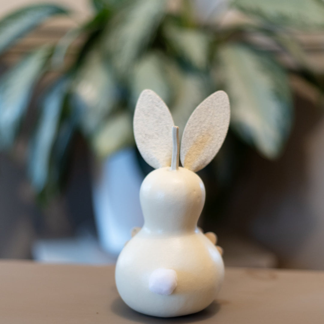 Stella Small Bunny Gourd Back View at Meadowbrooke Gourds. 