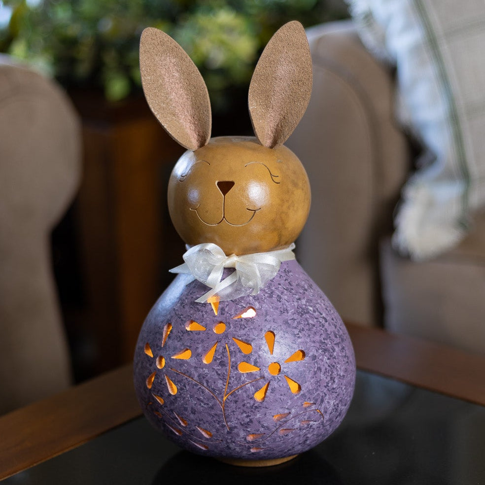 Willow Bunny Medium Lit Gourd at Meadowbrooke Gourds. 