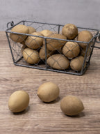 Unfinished Gourd Eggs at Meadowbrooke Gourds. 