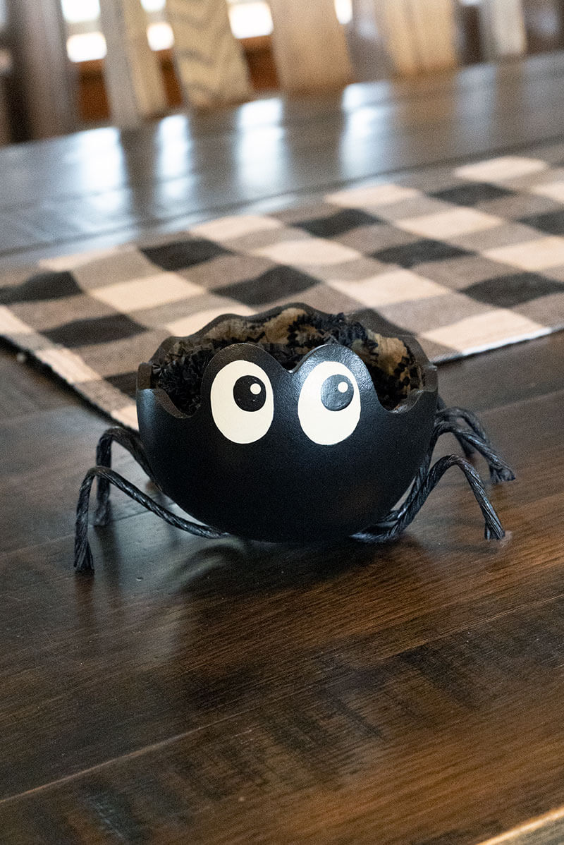 Small Spider Candy Dish at Meadowbrooke Gourds. 
