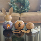 Spring bunny gourd craft kit finished and unfinished at Meadowbrooke Gourds
