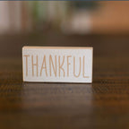 Mystery boo bag fall decor, 'THANKFUL' small, wooden sign.