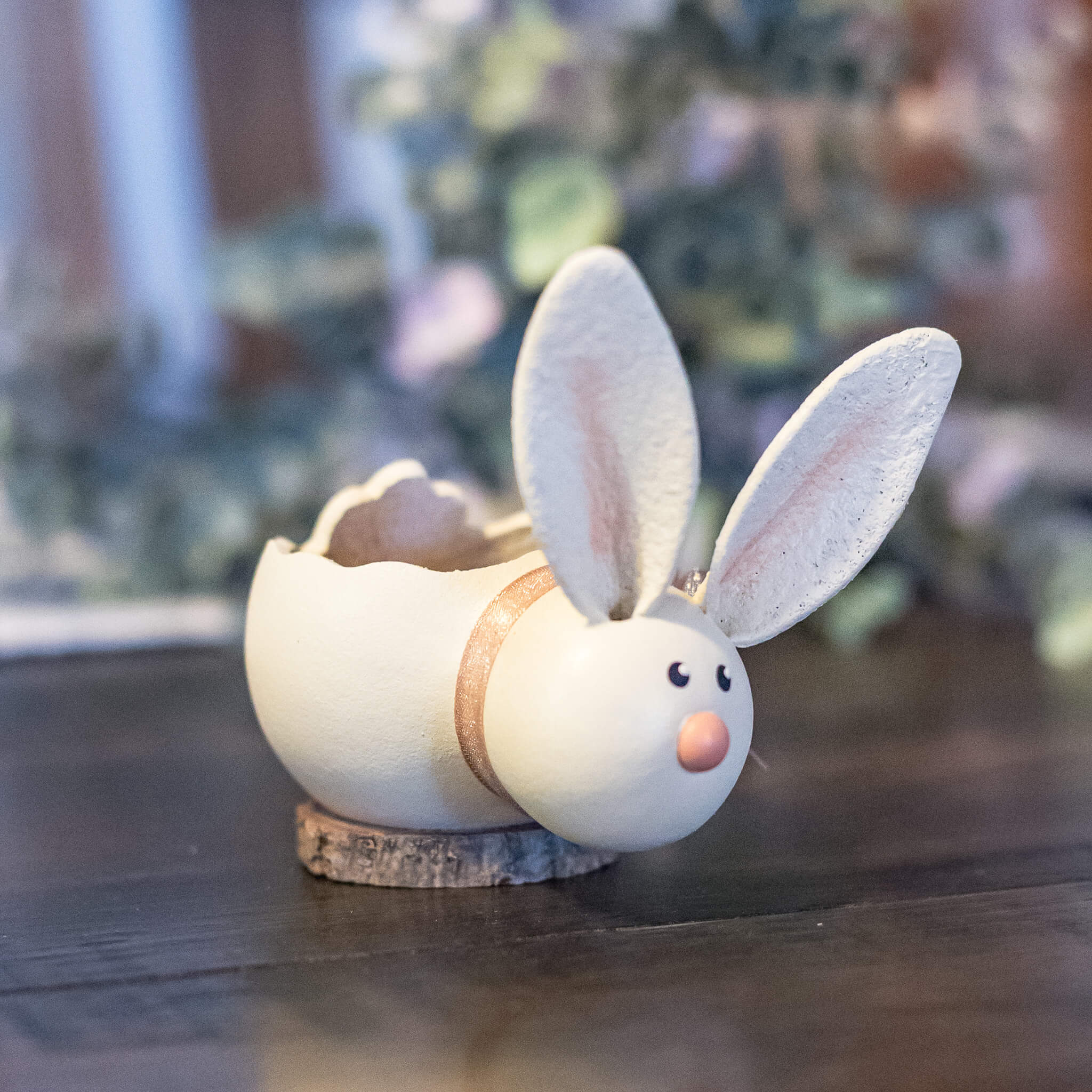 Tiny Lilly Bunny Basket Gourd at Meadowbrooke Gourds. 