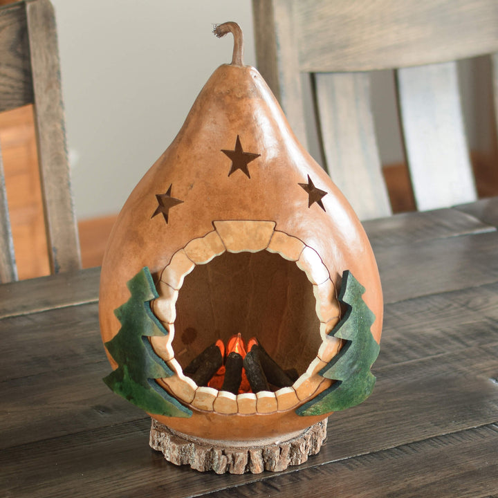 Campfire Gourd at Meadowbrooke Gourds. 