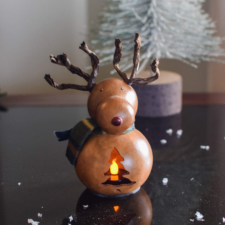 Dash Miniature Reindeer Gourd at Meadowbrooke Gourd. 