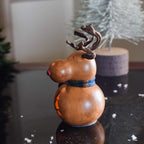 Dash Miniature Reindeer Gourd - Side View at Meadowbrooke Gourd. 