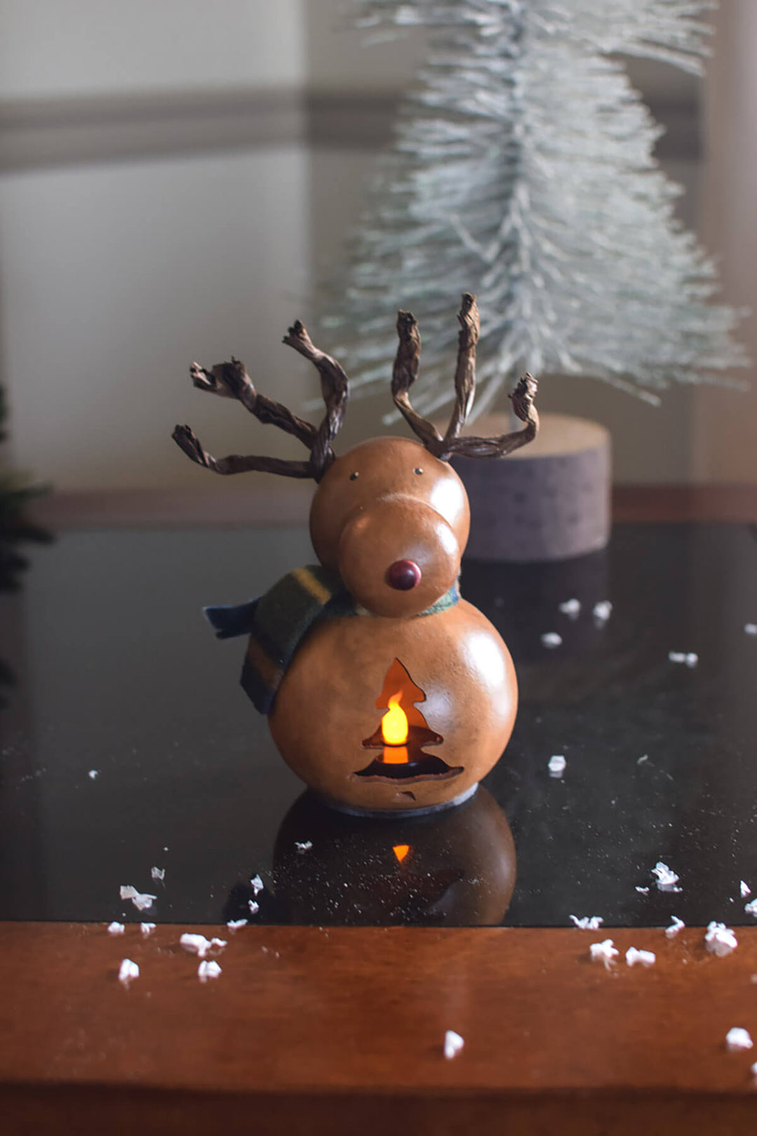 Dash the reindeer gourd at Meadowbrooke Gourds