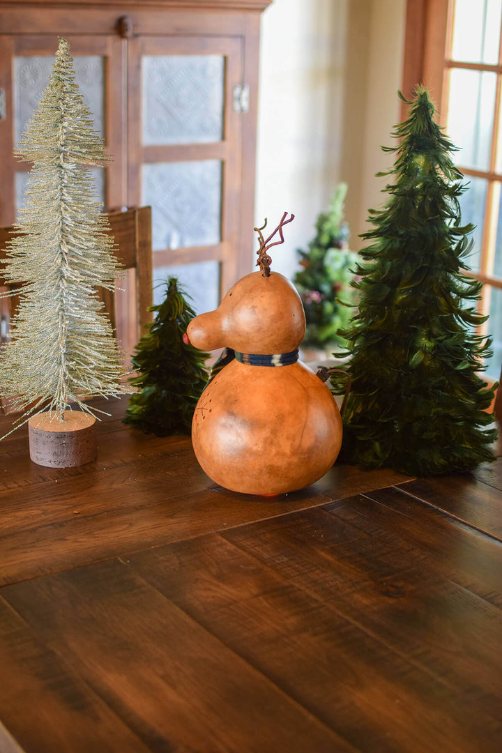 Dash Large Lit Reindeer at Meadowbrooke Gourds.  Left Side View