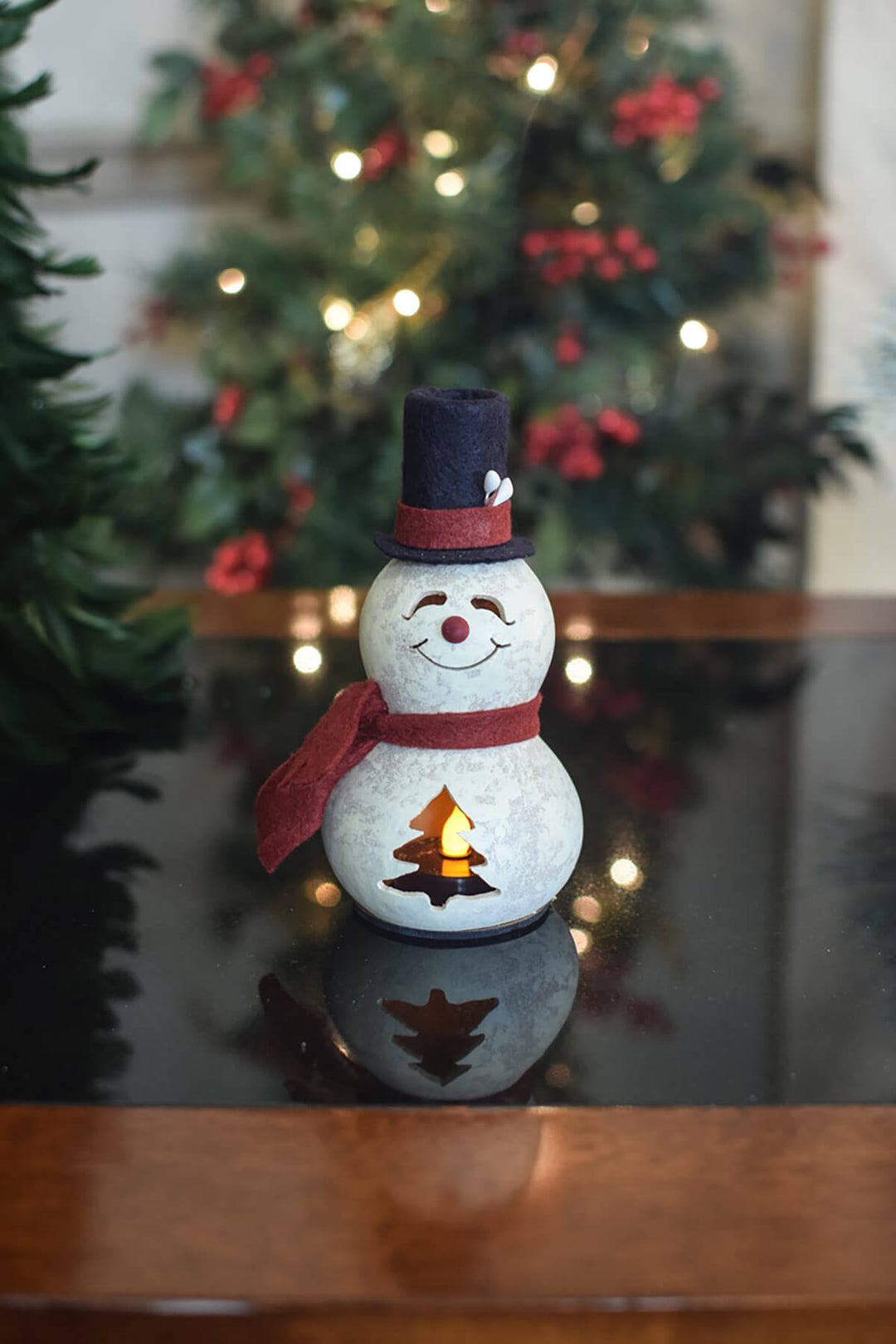 Easton the snowman gourd at Meadowbrooke Gourds