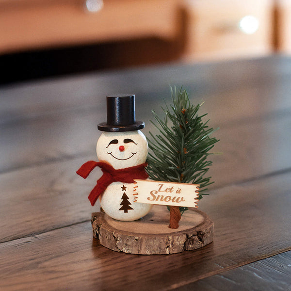 パースシャー・ペーパーウェイト　Christmas1997 スノーマン Easton Snowman Scene Winter Christmas Gift Small Gourd Decor