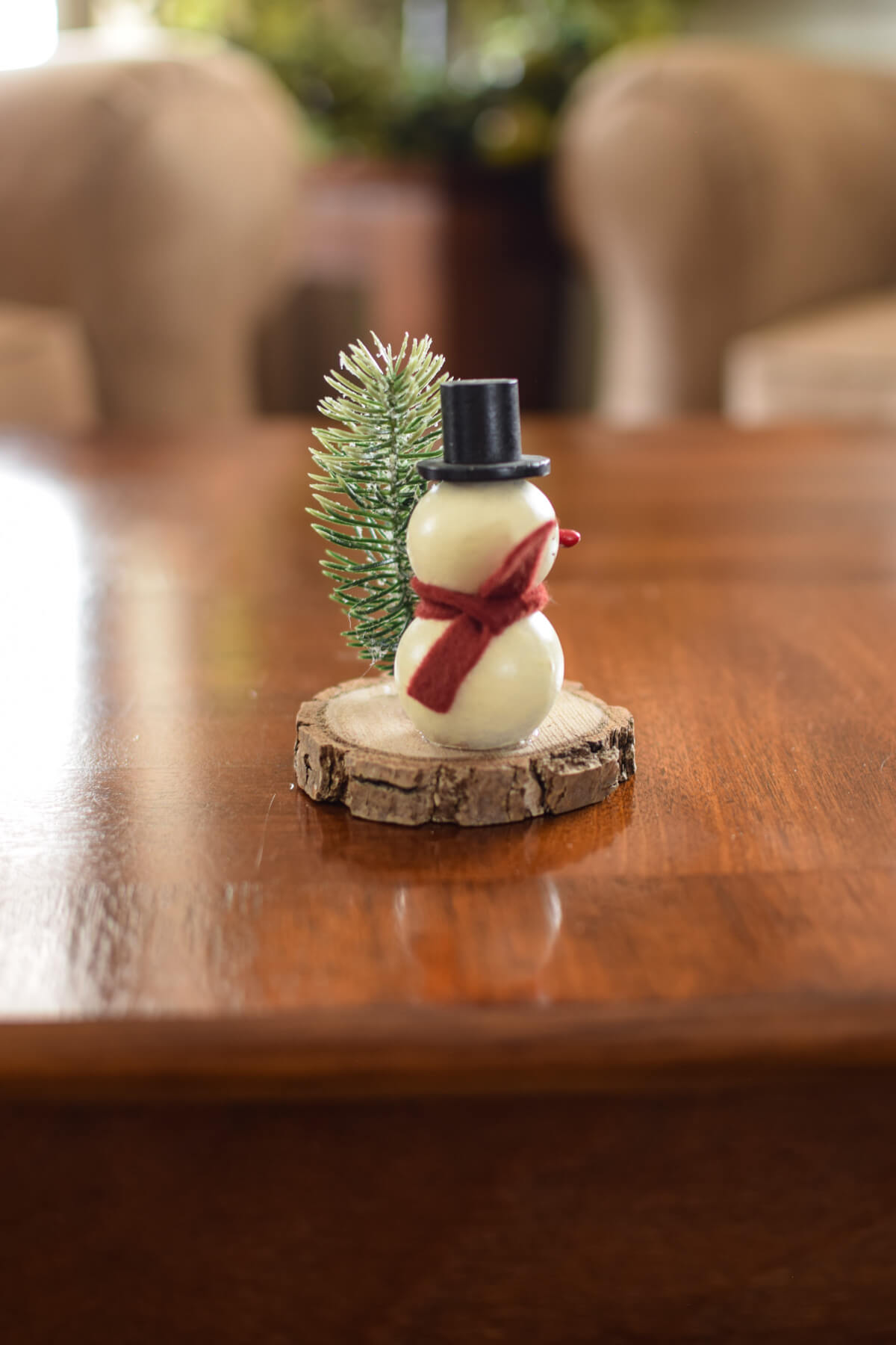 Easton Snowman Scene Winter Christmas Gift Small Gourd Decor